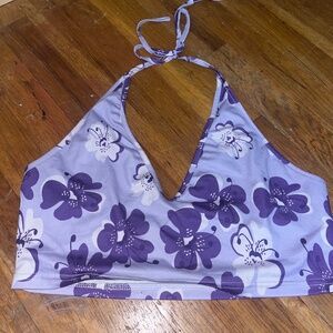 Purple tropical top